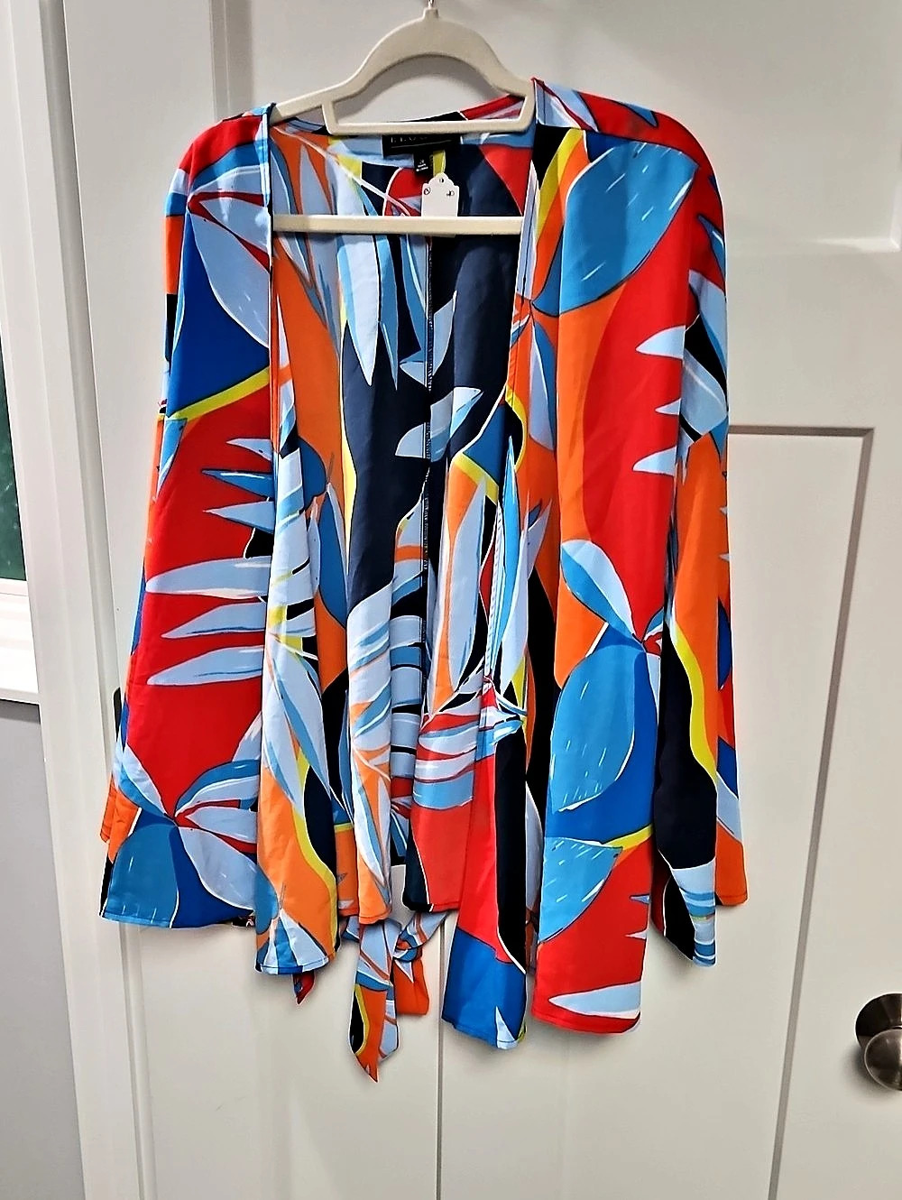Eloquii Abstract Print Open Front Blazer Size 20 NWoT